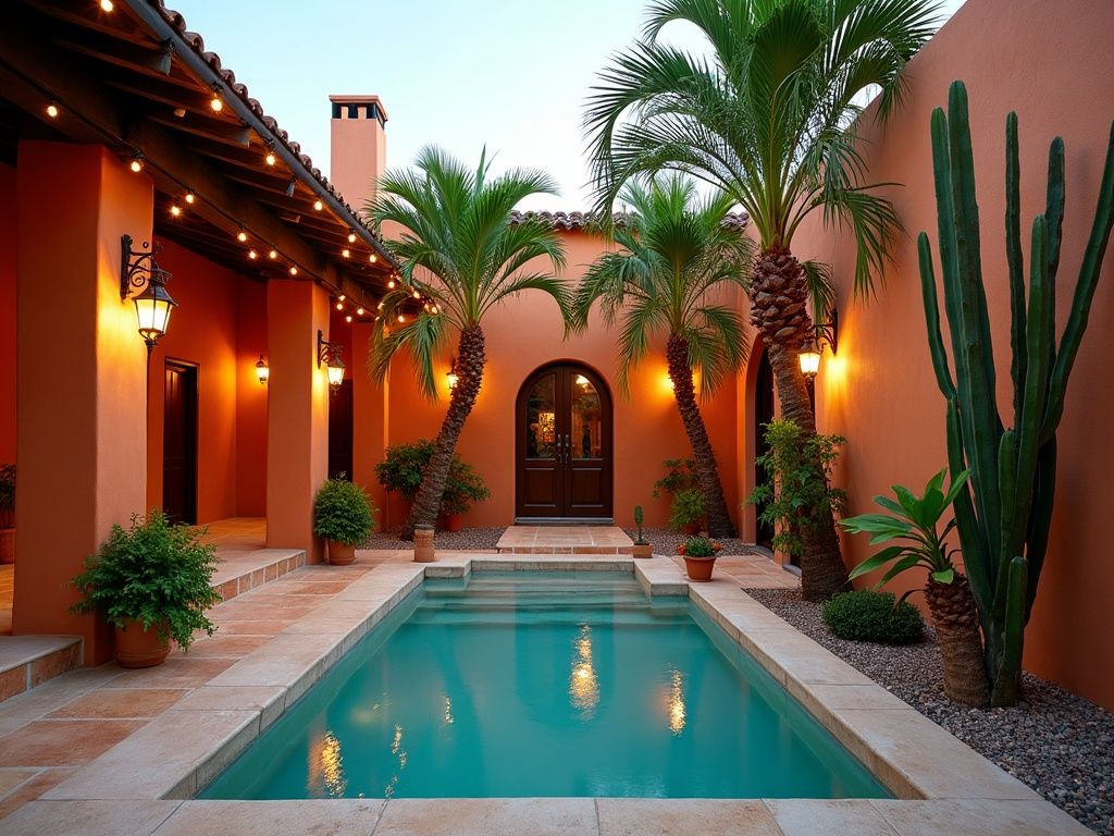 Ommuurde patio van Villa Palu Sombra met plunge pool